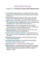 MSN CH 27 Docx Medical Surgical Nursing Chapter 27 Caring For