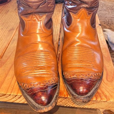 Tony Lama Shoes Tony Lama Gold Label Wingtip Cowboy Boots D Poshmark