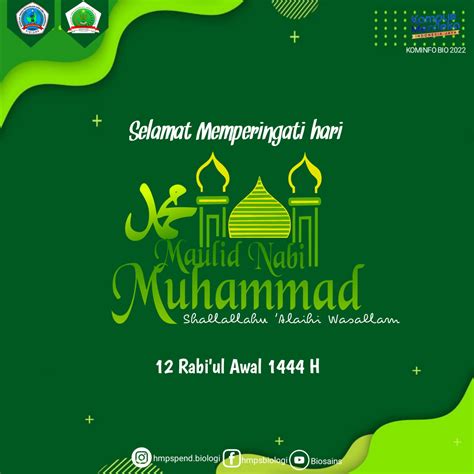 Selamat Memperingati Hari Maulid Nabi Muhammad Saw 12 Rabiul Awal 1444