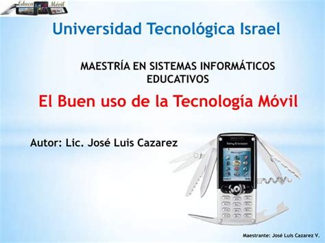 Buen Usos De La Tecnolog A Movil Ppt Descarga Gratuita