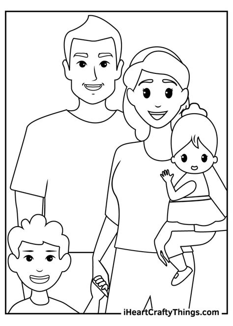 Family Members Coloring Sheet Coloring Pages