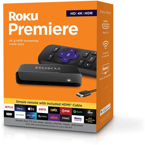 Roku Premiere Reproductor multimedia de transmisión HD 4K HDR