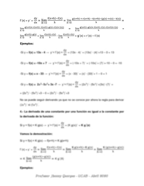 SOLUTION Calculo Aplicado Unidad 1 Reglas De Derivaci N Studypool