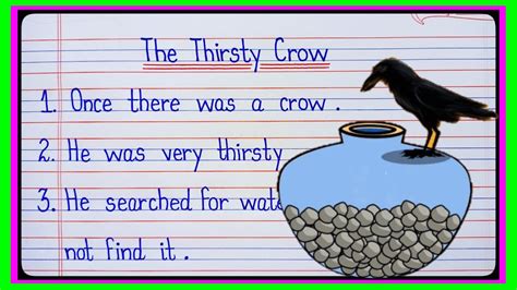 Thirsty Crow Story In English Writing Thirsty Crow Story Lines