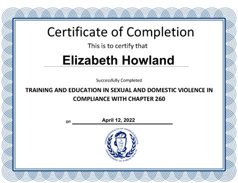 Elizabeth Howland Section 4 Knowledge Check People Who Use Violence Chapter 260 Training