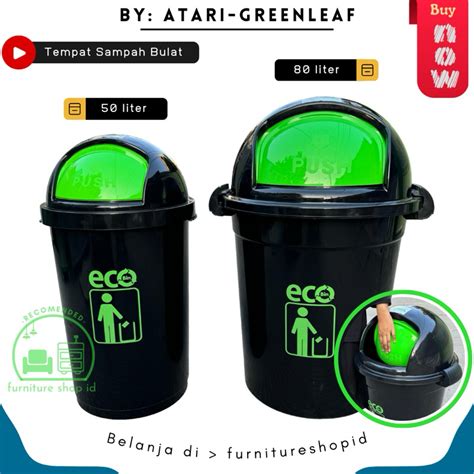 Jual Atari Tempat Sampah Bulat Liter Tutup Push Tong Sampah