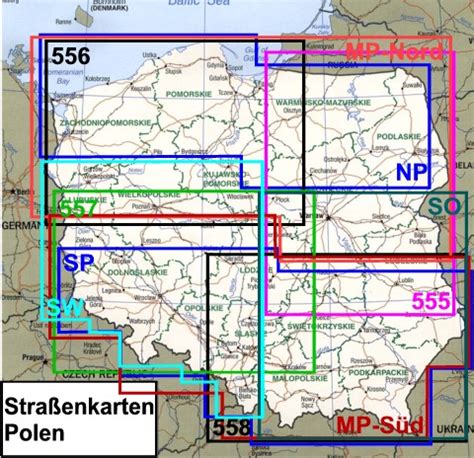 Straßenkarten Polen Geobuchhandlung Kiel