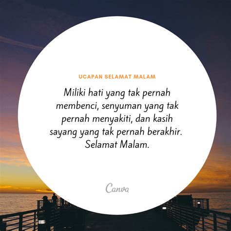 Kata Kata Ucapan Selamat Malam Terbaik Dengan Gambar Canva