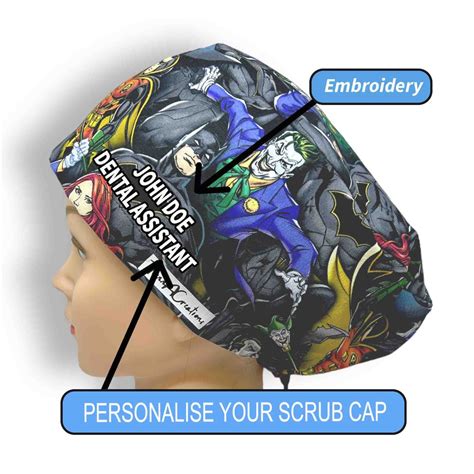 Custom Scrub Cap Personalised Scrub Hats Embroidered Scrub Caps Men