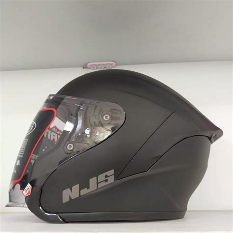 Jual Helm NJS Kairoz Solid Black Doff Ongkir Termurah 2kg Indonesia