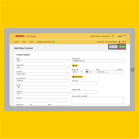 Mydhl Guide How To Book And Track Shipment Dhl Singapore