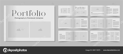 Minimal Portfolio Layout Landscape Photography Portfolio Template ...