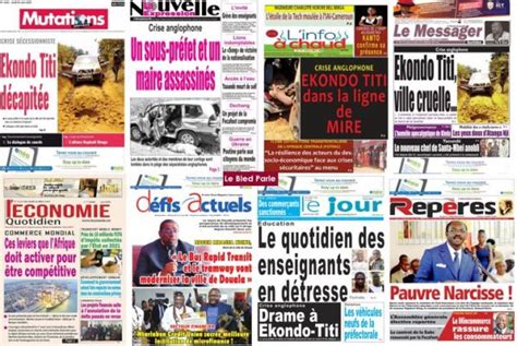 Cameroun La Revue De Presse Du Jeudi 3 Mars 2022 Lebledparle