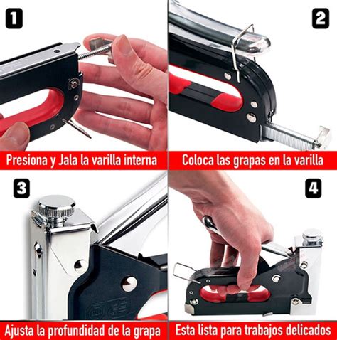 Engrapadora Manual Pistola Tapicera Madera Uso Rudo Meses Sin