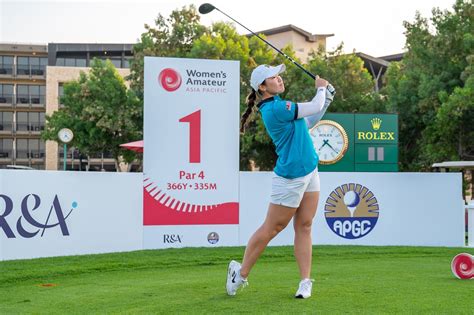 Three Malaysians In Top Five After First Round Of Womens Amateur Asia Pacific In Abu Dhabi