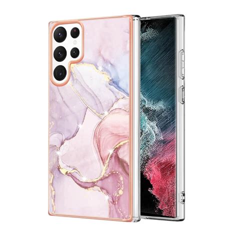 Samsung Galaxy S23 5g Marble Case Cover Rose Gold