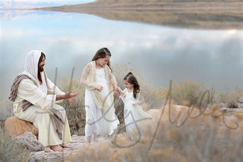 Jesus Christ Sitting With Children Digital Backdrop/background - Etsy