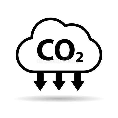 Set Of CO2 Reduce Cloud Icon Clean Global Emission Environment Eco