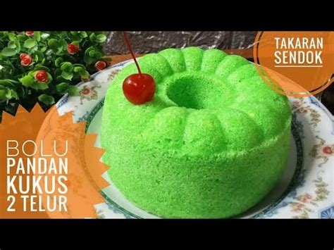 Bolu Pandan Kukus Telur Takaran Sendok Youtube