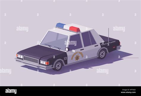 Vintage American Police Car Stock Vektorgrafiken Kaufen Alamy