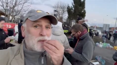 Chef José Andrés Feeds Ukrainian Refugees At Polish Border