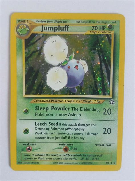 Pokemon Jumpluff Holo Rare Neo Genesis Gamefreak Ebay