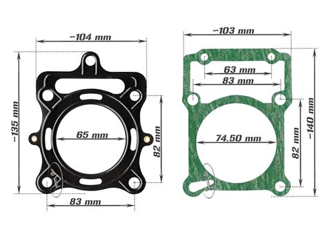 USZCZELKI CYLINDER GŁOWICA ATV 200 ccm 65 mm CHŁODZONY CIECZĄ BASHAN