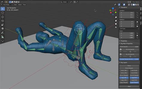 Armature Adding A Knee Bone For Better Definition To Rigify Metarig