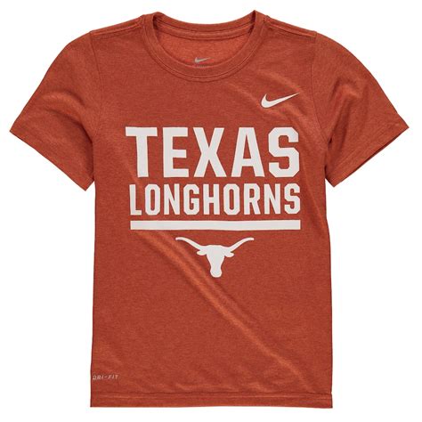 Nike Texas Longhorns Youth Heathered Texas Orange Legend Stacked