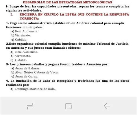 Encierra En Circulo La Letra Que Contiene La Repuesta Correcta