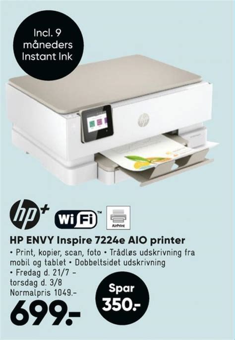 Hp Printer All In One Tilbud Hos Bilka