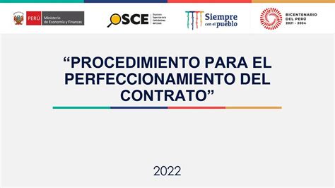 Procedimiento Para El Perfeccionamiento Del Contrato Ruiz Yheison UDocz