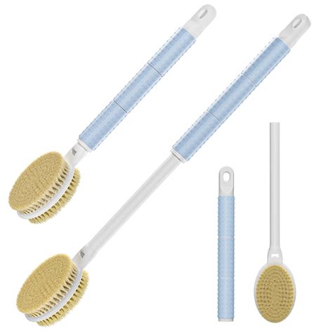 Shower Brush With Soft And Stiff Bristles 16 24 Telescopic Long