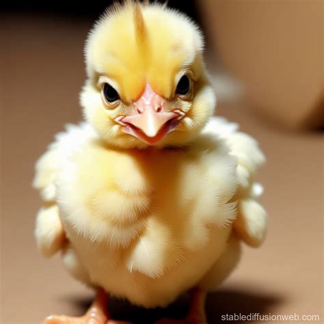 Adorable Baby Chicken Stable Diffusion Online