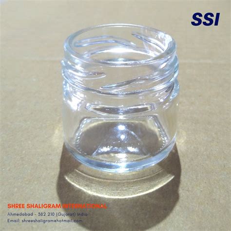 Ssi Transparent Ml Saffron Packaging Glass Jar Weight Grams