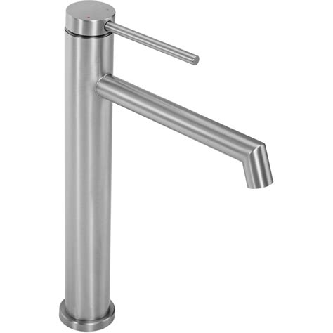 Bateria Umywalkowa Rea Foss Nikiel Szczotkowany Inox Wysoka Nickel