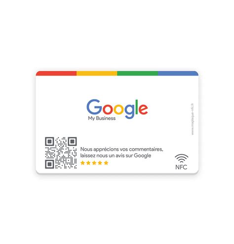 Carte Avis Google Maplaque Nfc