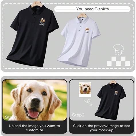 Dtf Custom Boyfriend Style Men Golf Business Polo Add Your Text Image