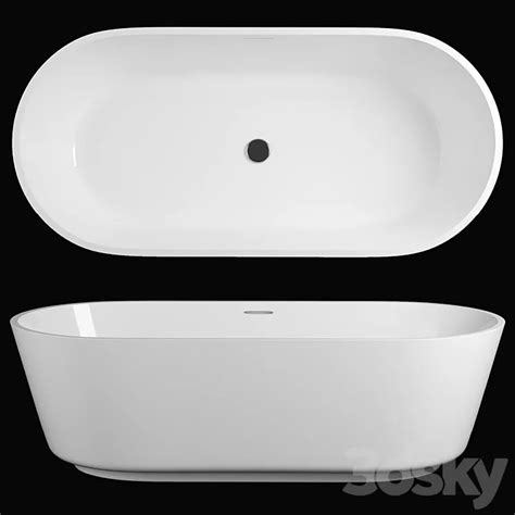 Freestyle Solid Surface Acrylic Resin Stone Freestanding Bath Tub Kkr