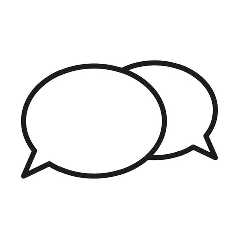 Premium Vector Two Speech Bubbles Are Connected To Each Other On A