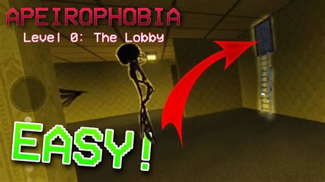 How To Escape Level The Lobby In Apeirophobia Roblox Youtube