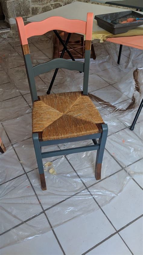 Relooking D Une Chaise En Bois Et Paille