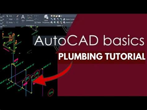 Autocad Basic Plumbing Drawing Using Snap Isometric And Osnap Command