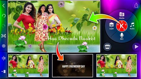 Best Friendship Day Status Video Editing In Kinemaster Telugu