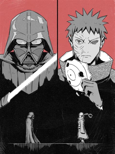 Vader Vs Obito Artwork By 2d Animator Susie Combs Fandom