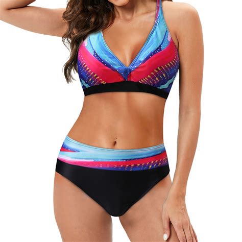 Willbest Swim Suits For Women Bikini Women Plus Size Print Bikini