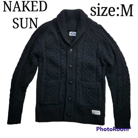 Yahoo オークション NAKED SUN ニット カーディガン ショールカラー