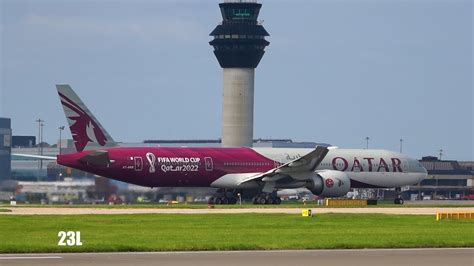 Stunning A7 BEB Qatar Airways Boeing 777 3DZ ER FIFA World Cup 2022