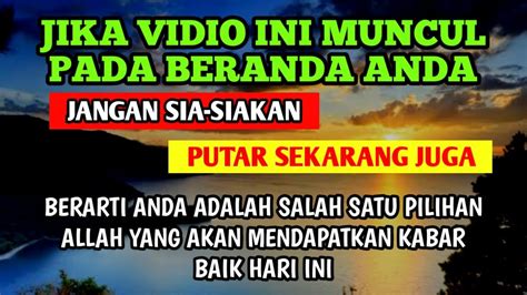 TIDAK SEMUA ORANG PUNYA KESEMPATAN MELIHAT VIDEO INI JANGAN DISIA