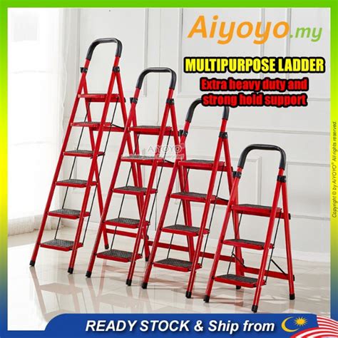 Heavy Duty Foldable Ladder Tangga Lipat Lightweight Multipurpose